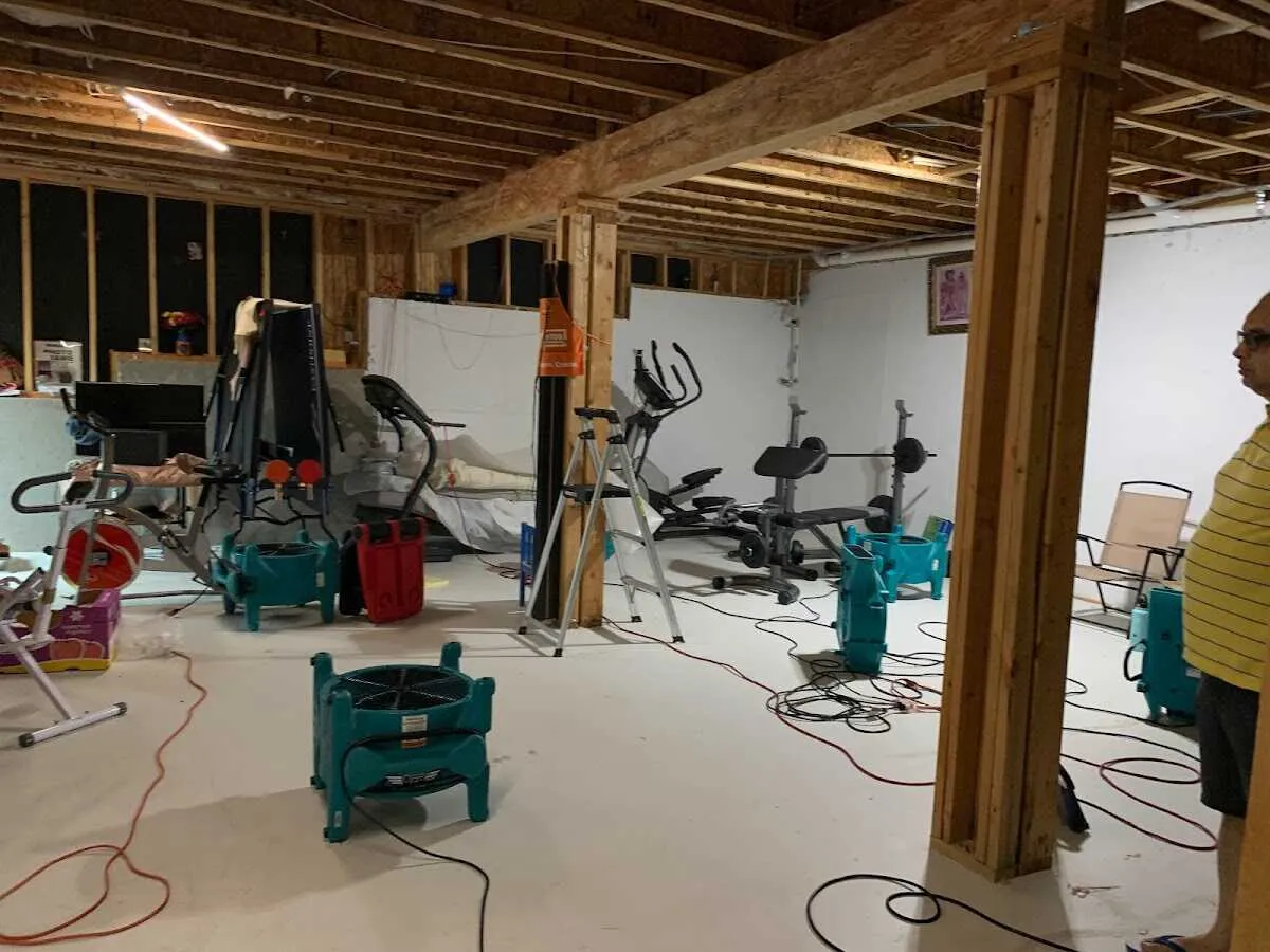 Basement drying equipment setup for Odor Removal & Deodorization in Ellwood City